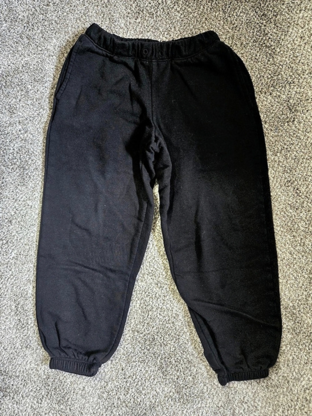 Old Navy Cozy Fleece Jogger Sweatpants Girls Black Small